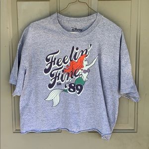 Disney Little Mermaid Feeling Fine 89 Crop Top XL